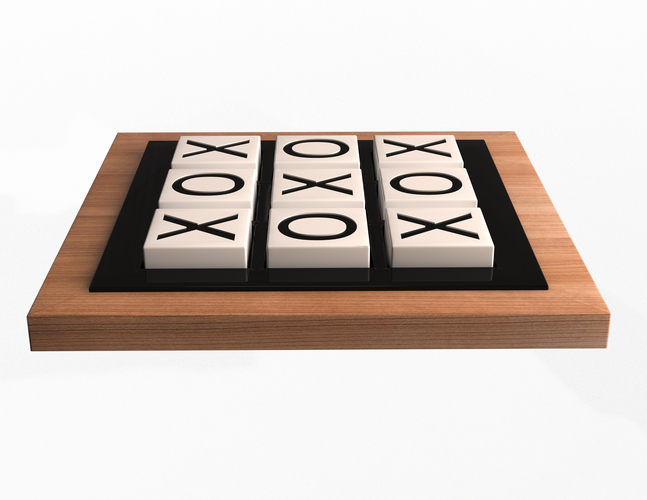 Classic Tic Tac Toe Game 3D Print 497278