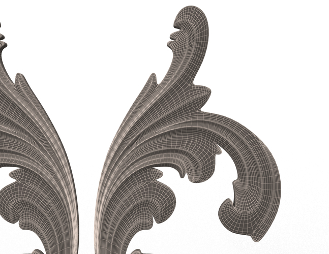Corner Carved Decoration CNC 02 3D Print 497367