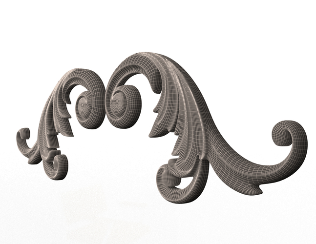 Corner Carved Decoration CNC 03 3D Print 497380