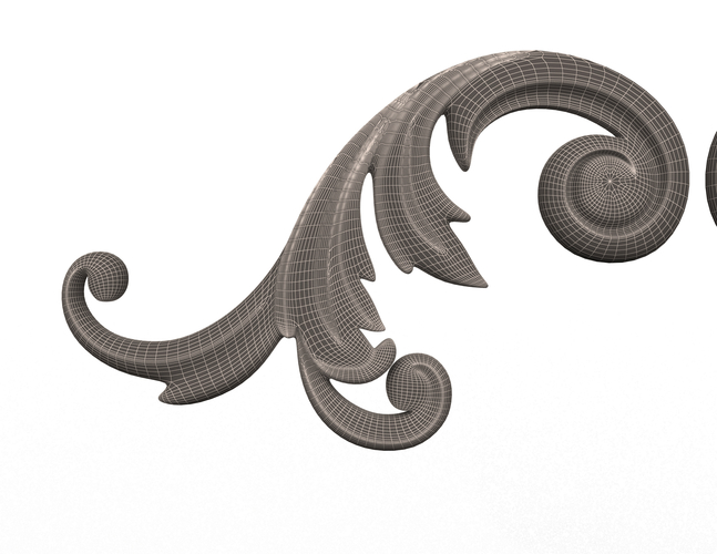 Corner Carved Decoration CNC 03 3D Print 497381