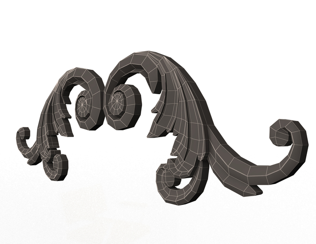 Corner Carved Decoration CNC 03 3D Print 497385