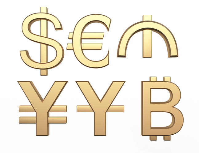 Currency Symbols Collection 3D Print 497431