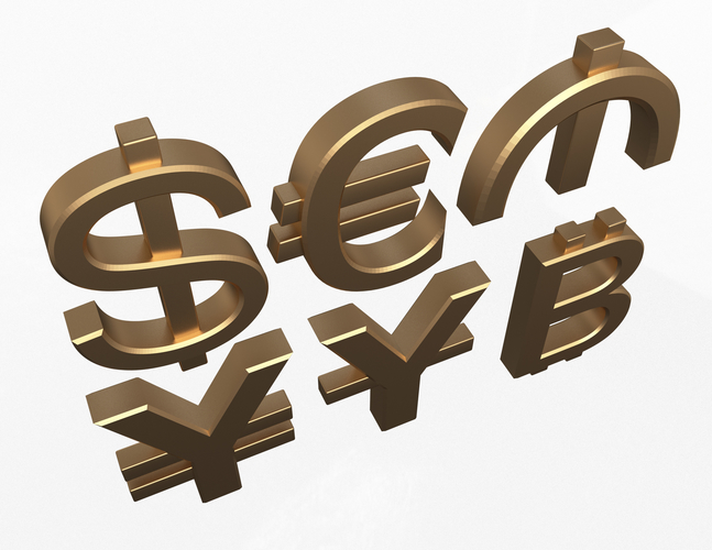 Currency Symbols Collection 3D Print 497437