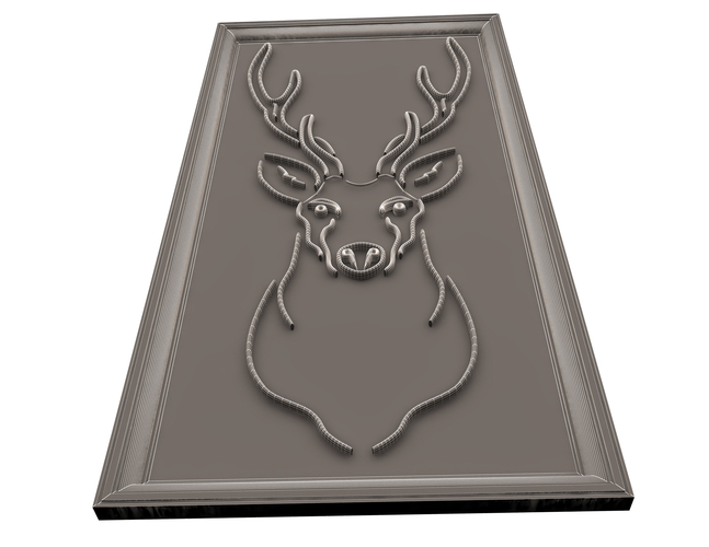 Deer Frame Decoration 3D Print 497457