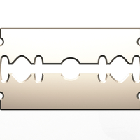 Small Double Edge Rapira Razor Blades 3D Printing 497493