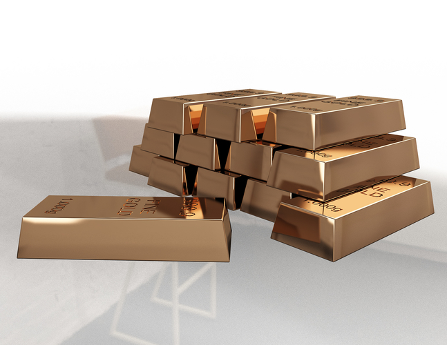 Fine Gold Bars 1000 gr 3D Print 497550