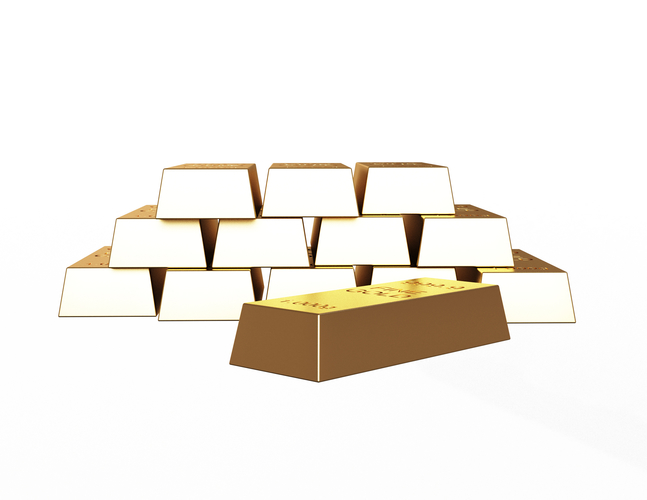 Fine Gold Bars 1000 gr 3D Print 497551