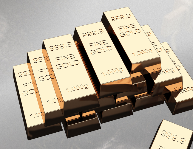 Fine Gold Bars 1000 gr 3D Print 497553