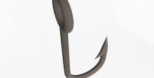 3D Printed Fish Hook by xaqani ahmadov