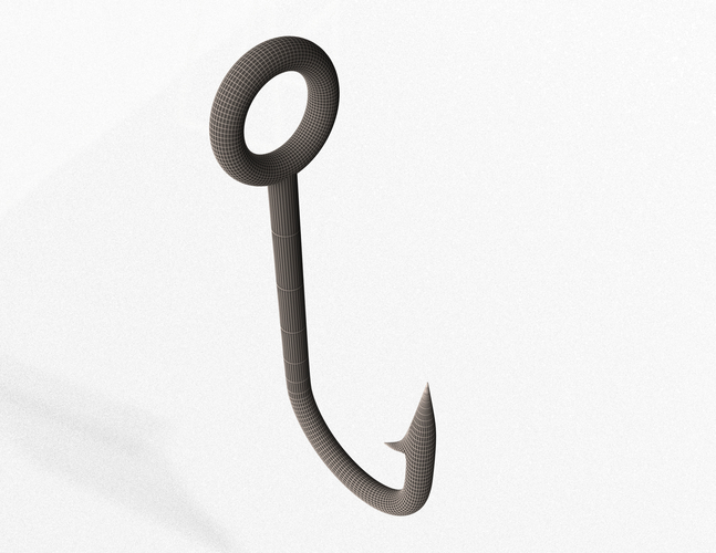 Fish Hook 3D Print 497564