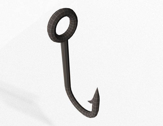 Fish Hook 3D Print 497573