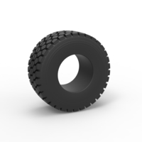 Military truck tire 9 Scale 1:25 - Thumbnail 1