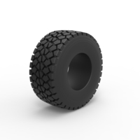 Military truck tire 9 Scale 1:25 - Thumbnail 2