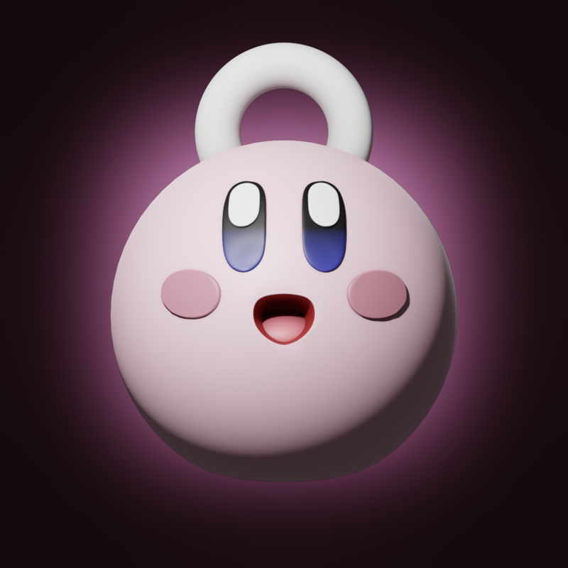 Kirby christmas ornament