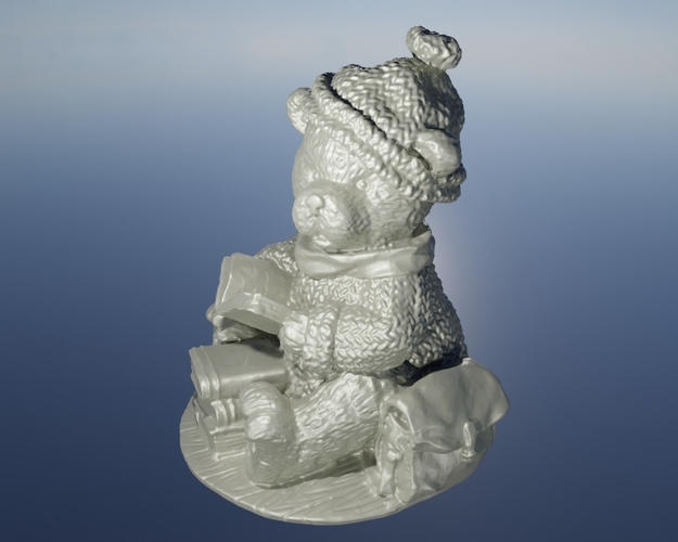 Christmas teddy bear book  3D Print 497851