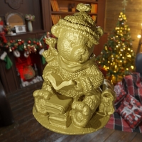 Small Christmas teddy bear book  3D Printing 497854