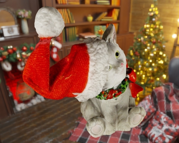 Christmas cat  3D Print 497855