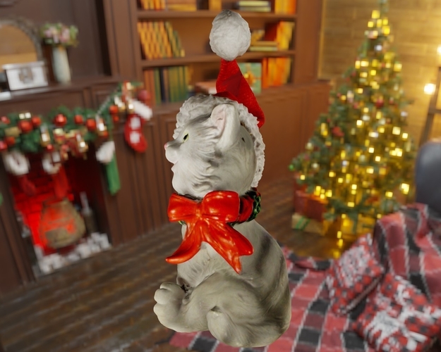 Christmas cat  3D Print 497856