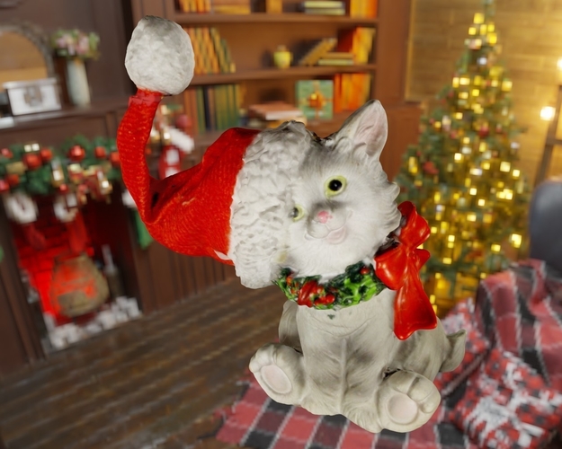 Christmas cat  3D Print 497858