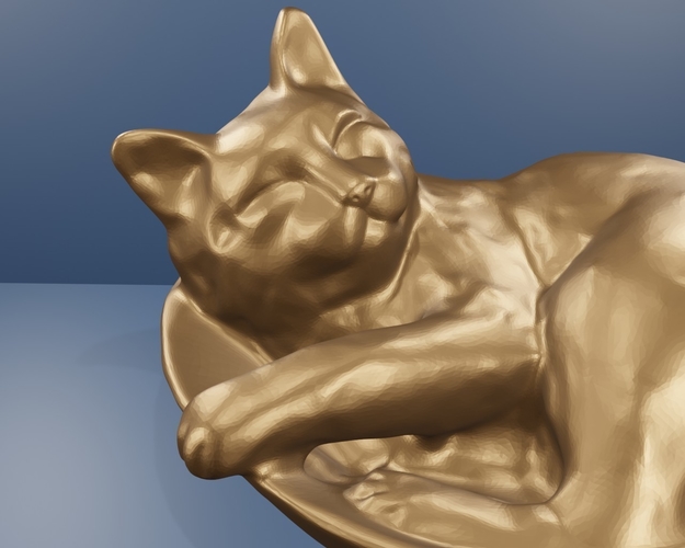 3D Printed Cat sleep by Motek3D