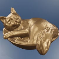 Small Cat sleep 3D Printing 497900