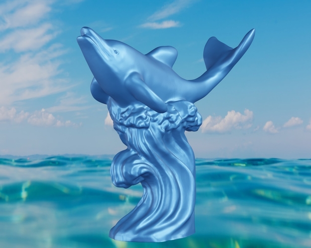 Dolphin wave  3D Print 497913