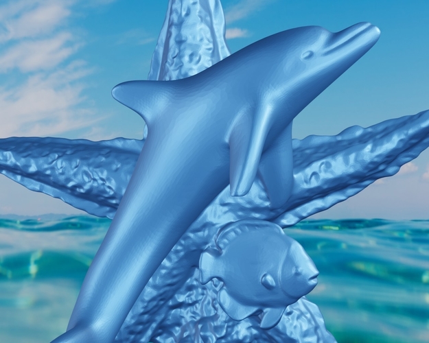 Dolphin star  3D Print 497944