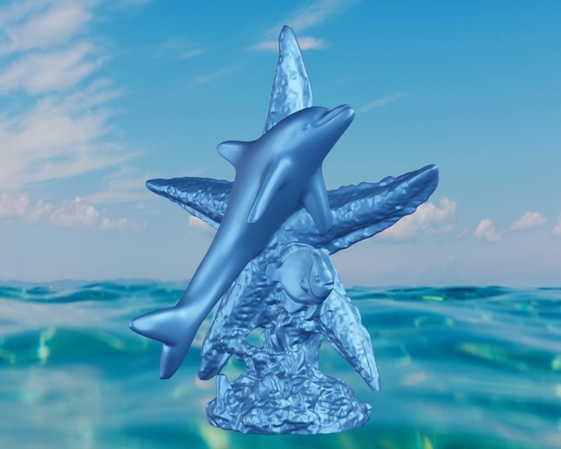 Dolphin star  3D Print 497949