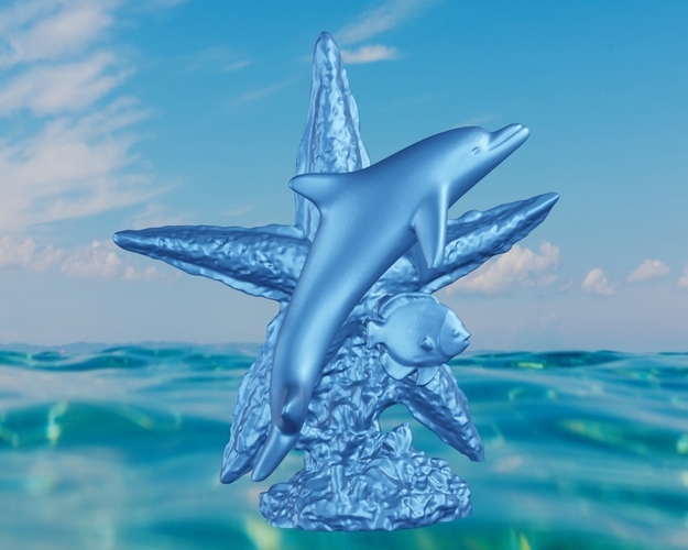 Dolphin star  3D Print 497950