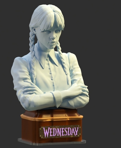 WEDNESDAY addams, merlina 3D Print 497984