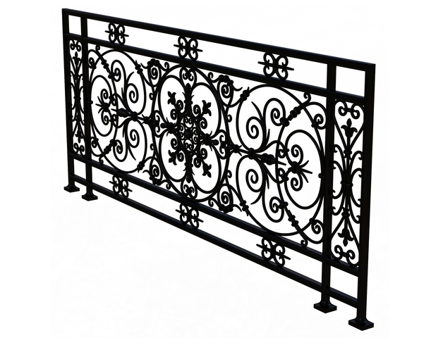 Forging Iron Forged Balcony Railing Baroque Classic 3D Print 498004