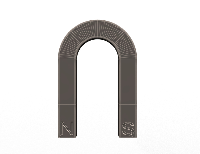 Horseshoe Magnet 3D Print 498105