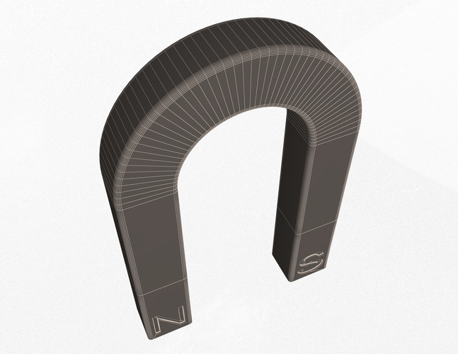 Horseshoe Magnet 3D Print 498106