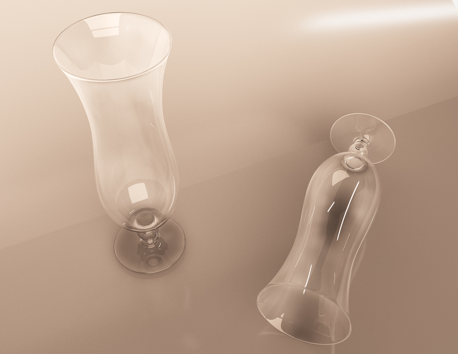 Hurricane Cocktail Glass 3D Print 498110