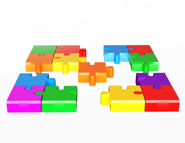 Jigsaw Puzzle 03 3D Print 498138