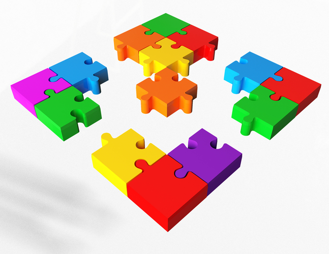 Jigsaw Puzzle 03 3D Print 498139