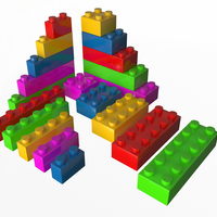 Small Lego Set 3D Printing 498180