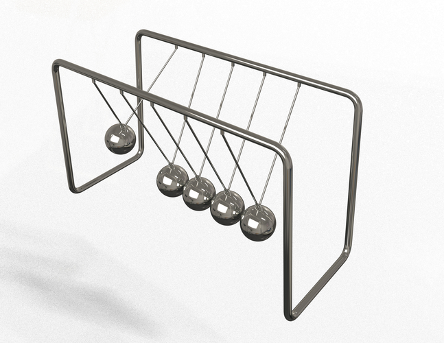 Newton's Cradle 3D Print 498247