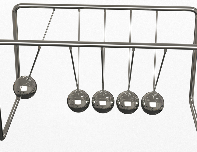 Newton's Cradle 3D Print 498248