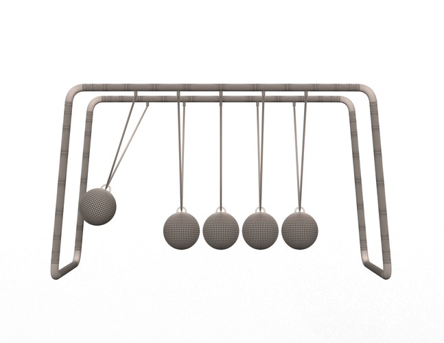 Newton's Cradle 3D Print 498250