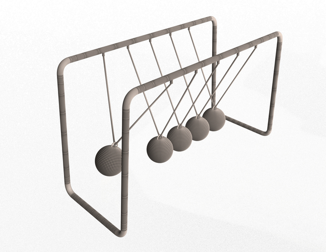 Newton's Cradle 3D Print 498251