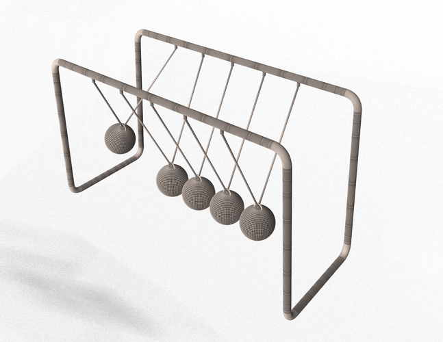 Newton's Cradle 3D Print 498252