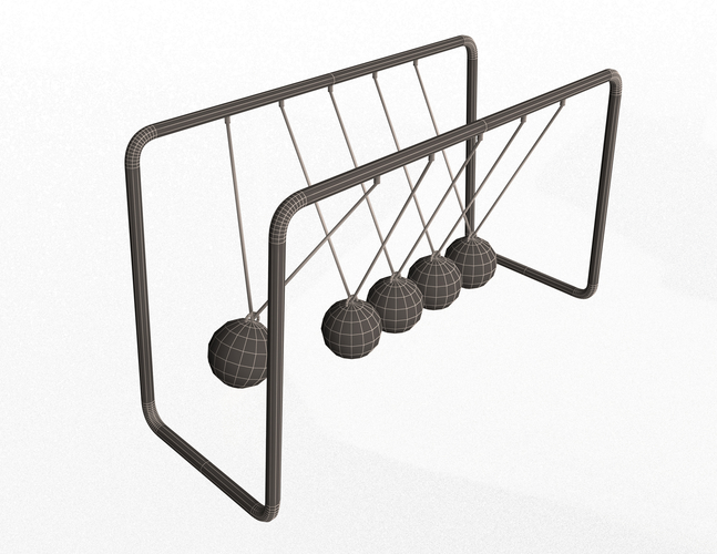 Newton's Cradle 3D Print 498256