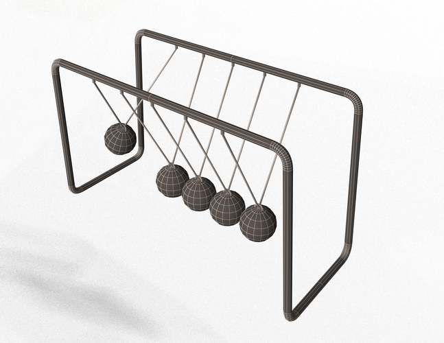 Newton's Cradle 3D Print 498257