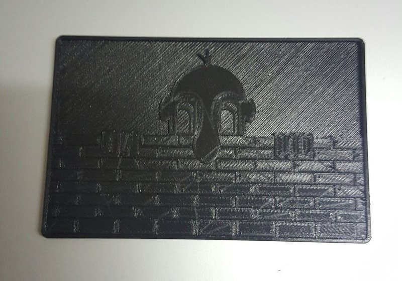 man looks on wall