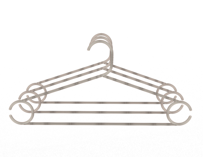 Plastic Clothes Hanger 3D Print 498333