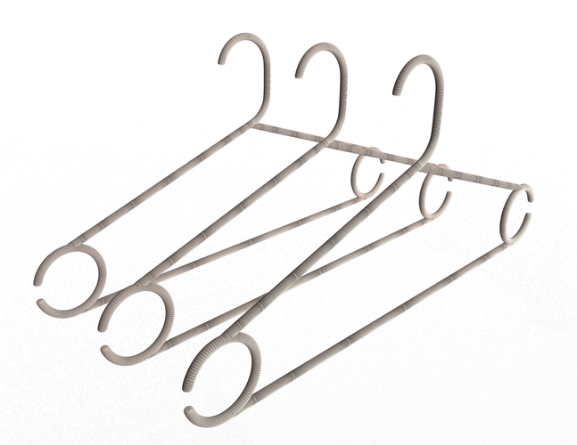 Plastic Clothes Hanger 3D Print 498334