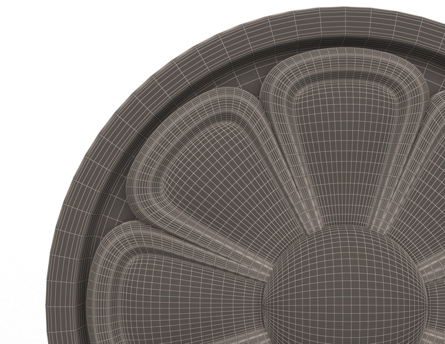 Rosette Carved Decoration CNC 07 3D Print 498475