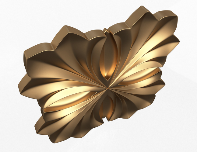 Rosette Carved Decoration CNC 016 3D Print 498513