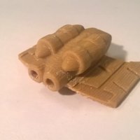Small Forkfire Space Fighter 3D Printing 49853